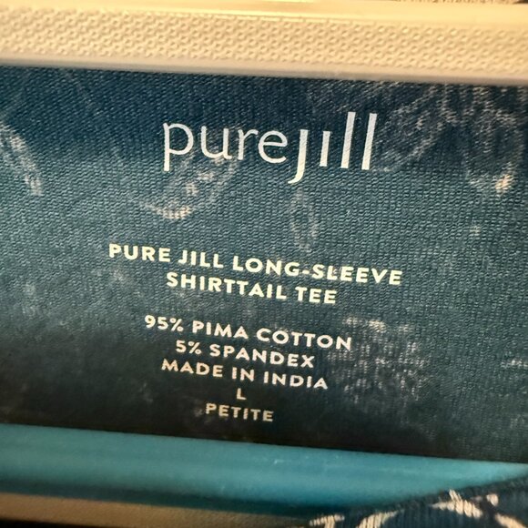 Pure Jill Long Sleeve Floral Tunic Top - Picture 3 of 4